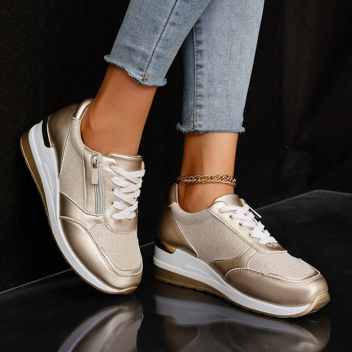 Bailey Wedge Heel Sneakers