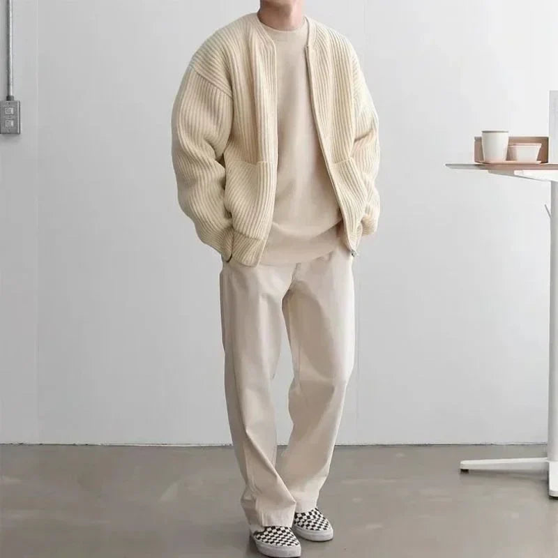 Oliver Knit Zip Cardigan