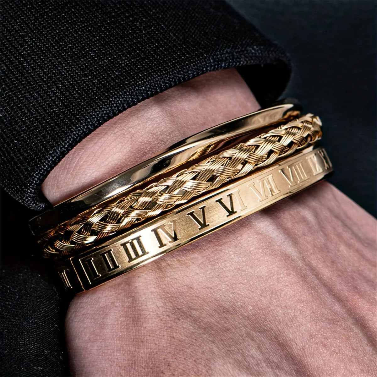 Triple Impact Bracelet Set