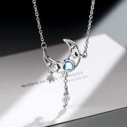 Luce di Luna 925 Silver Earrings & Necklace