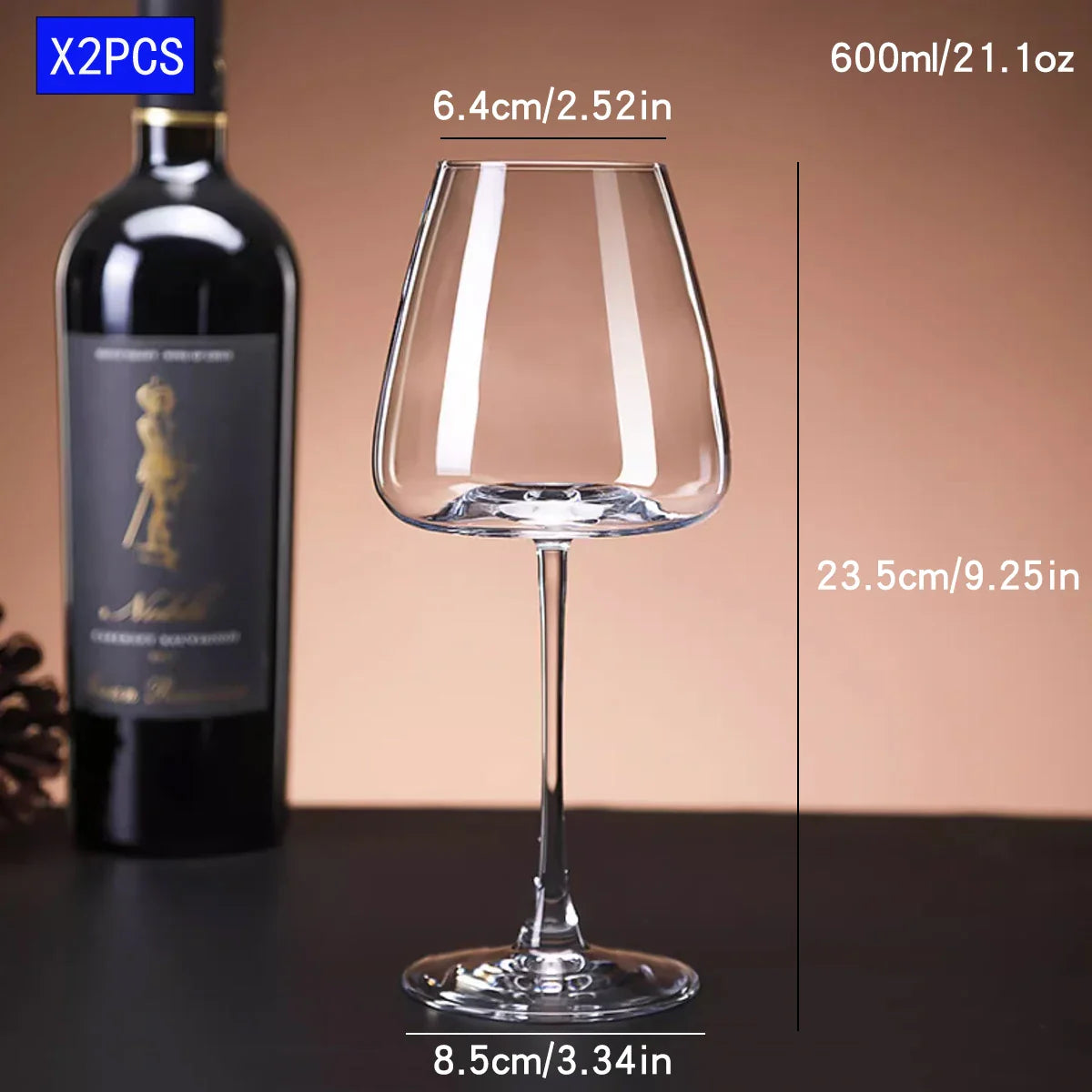Burgundy Wine glass