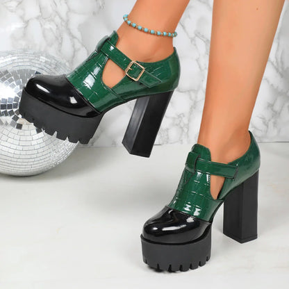 Roxy Croc Heels