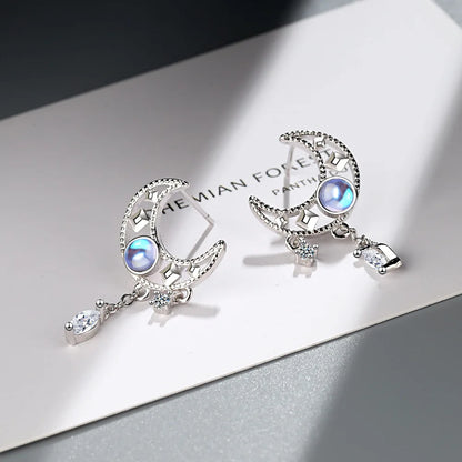 Luce di Luna 925 Silver Earrings & Necklace