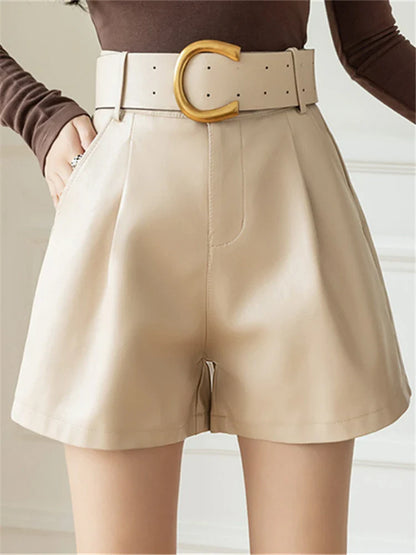 Raffel Leather Shorts