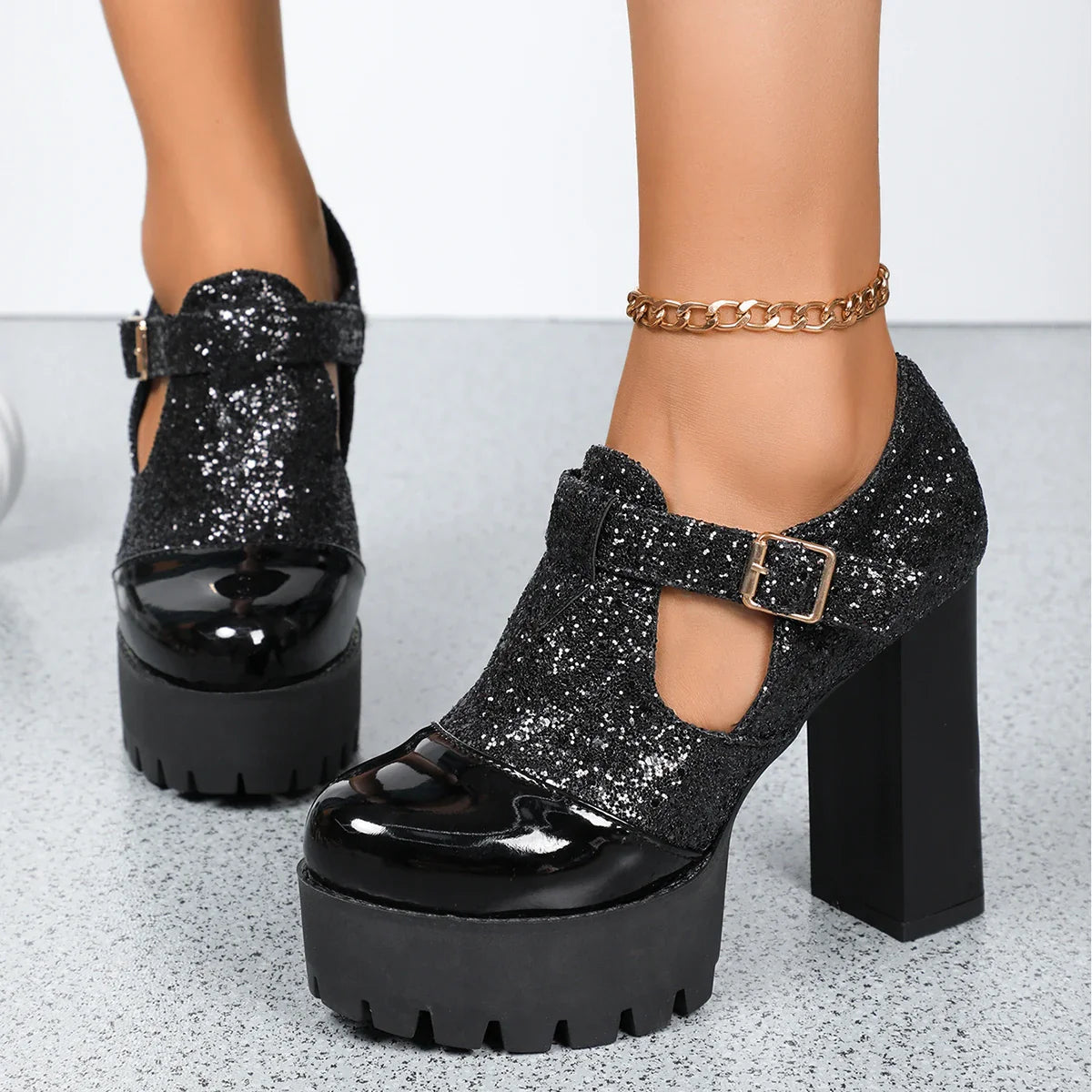 Roxy Croc Heels