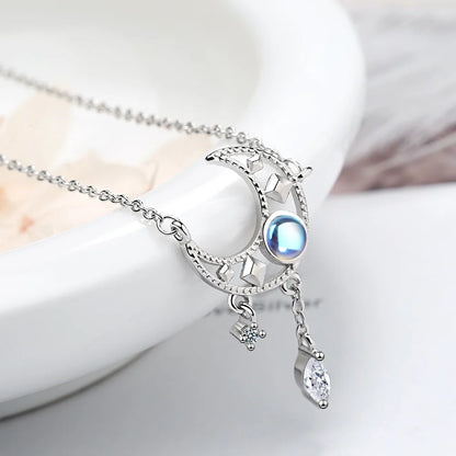 Luce di Luna 925 Silver Earrings & Necklace