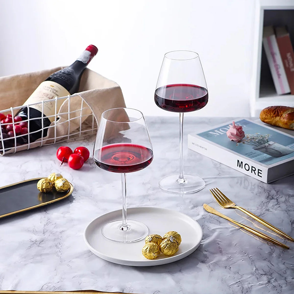 Burgundy Wine glass