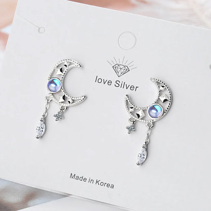 Luce di Luna 925 Silver Earrings & Necklace