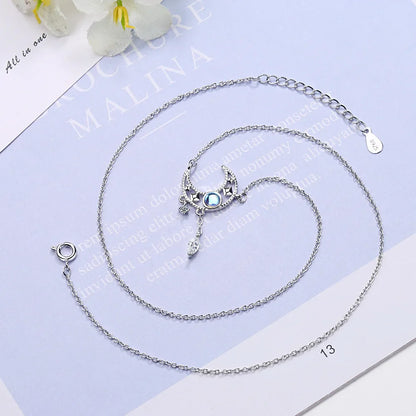 Luce di Luna 925 Silver Earrings & Necklace
