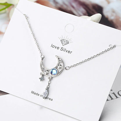 Luce di Luna 925 Silver Earrings & Necklace