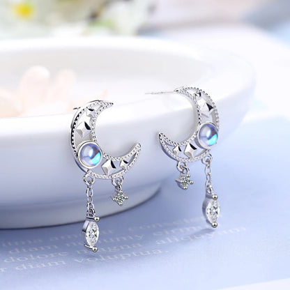 Luce di Luna 925 Silver Earrings & Necklace